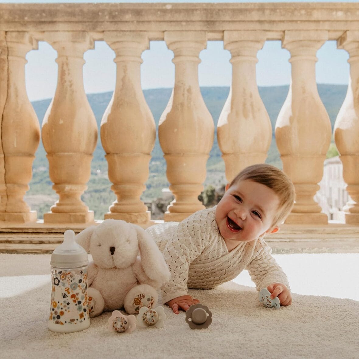 Coffret baby cologne Suavinex avec peluche blanc (8) bebemaman