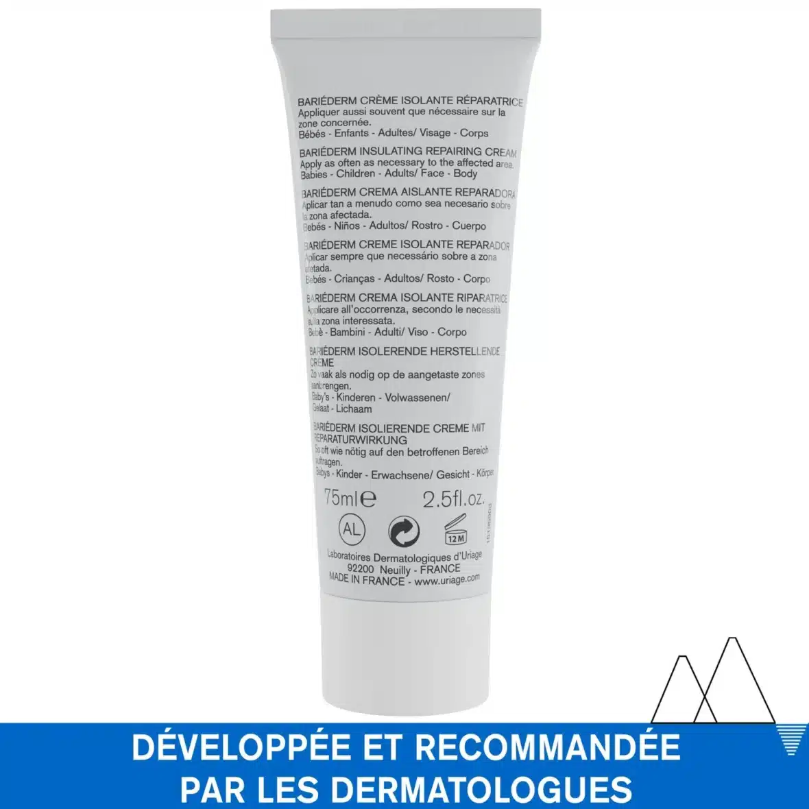 Crème Bariéderm Isolante et Réparatrice 75ml Uriage (2) bebemaman