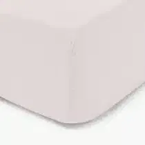 Domiva Lot Alèse imperméable + Drap housse 70×140cm Blanc et Rose poudré