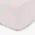 Domiva Lot Alèse imperméable + Drap housse 70×140cm Blanc et Rose poudré
