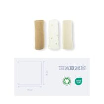 Doomoo lot de 3 langes muslin 70x70 Sweety Creamy