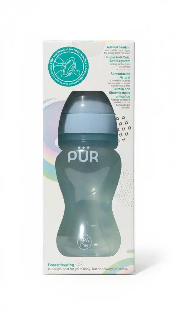 Pür Biberon Advanced Plus 250ml Bleu (2) bebemaman