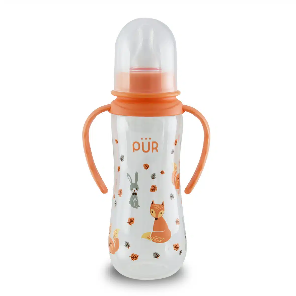 Pur Biberon avec poignée 250ml Chat – Orange