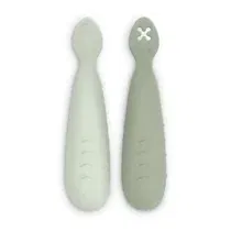 Suavinex Ensemble de cuillères d'apprentissage en silicone 6m+ vert
