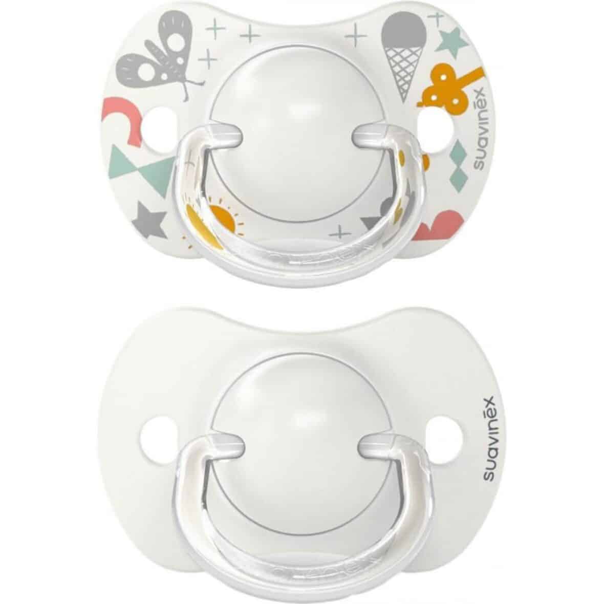 Suavinex 2 Sucettes SX Pro 0–6 mois Blanc