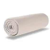 alèse imperméable bébé 70x140 Domiva blanc nude