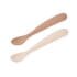 cuillères bébé silicone Beaba avec étui