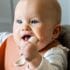 cuillères bébé silicone Beaba avec étui