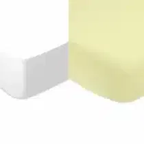 drap housse bébé 60x120 blanc et anis Domiva