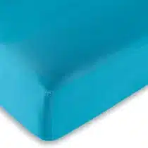 drap housse bébé turquoise 50x75