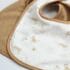 lot de 6 bavoirs bébé 4m+ beige écru