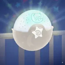 lumière apaisante projecteur bébé Infantino gris