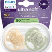 Philips Avent Lot 2 sucettes Ultra Soft 6-18m Forest friends