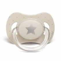 Suavinex sucette attache silicone 6-18 mois gris