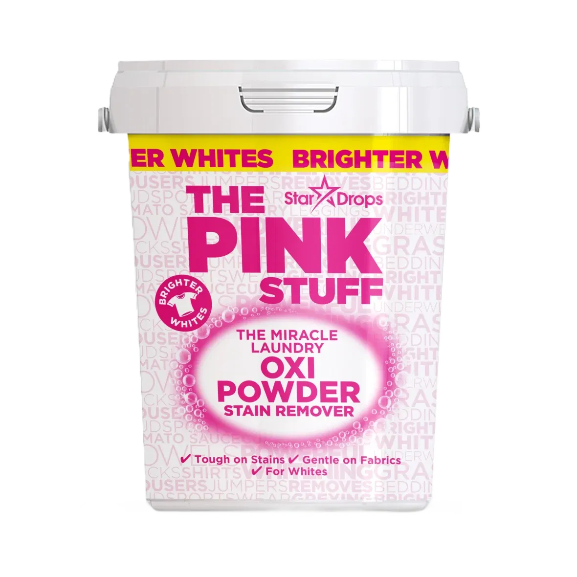 The Pink Stuff Détachant en Poudre Oxi Miracle pour Linge Blanc 1 kg