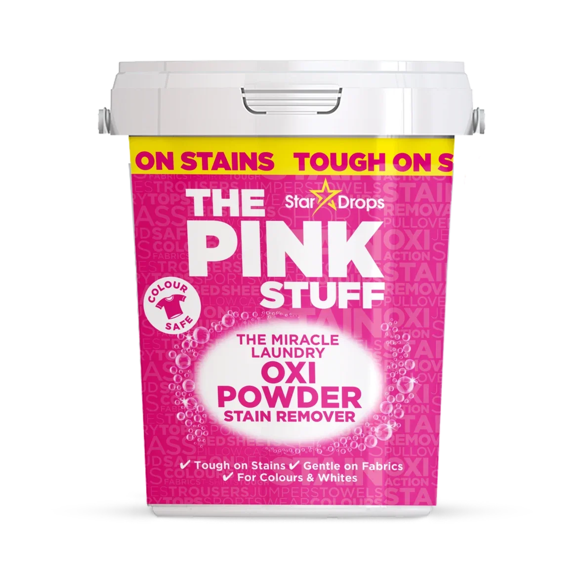 The Pink Stuff Détachant en Poudre Oxi Miracle pour Linge Couleurs 1 kg