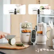 Babymoov Cuiseur vapeur-mixeur Nutribaby Beige Minéral robot bébé