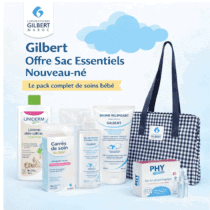 Gilbert Offre Sac Essentiels Nouveau-né pack soins bébé