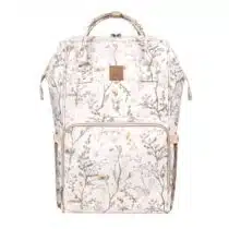 Kikkaboo Sac à Langer Siena Luxe Beige Secret Garden élégant