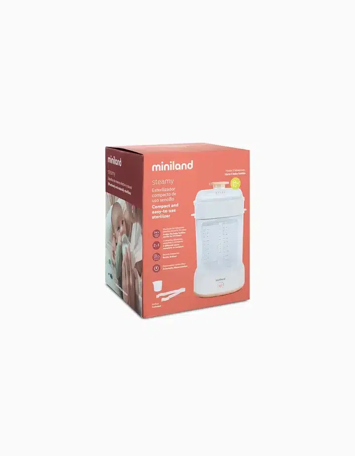 Miniland Stérilisateur Compact De 5 Biberons Mini Steamy