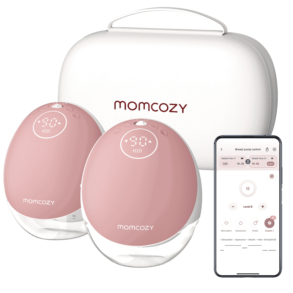 Momcozy Tire-lait Mobile M9 Double Rose -2-bebemaman