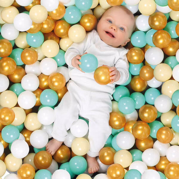 balles de jeu bébé 6m+ Ludi 90 pièces colorées