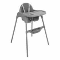 chaise haute Kikkaboo Jammy Gris 2 en 1