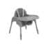 chaise haute Kikkaboo Jammy Gris 2 en 1