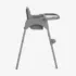 chaise haute Kikkaboo Jammy Gris 2 en 1