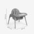chaise haute Kikkaboo Jammy Gris 2 en 1