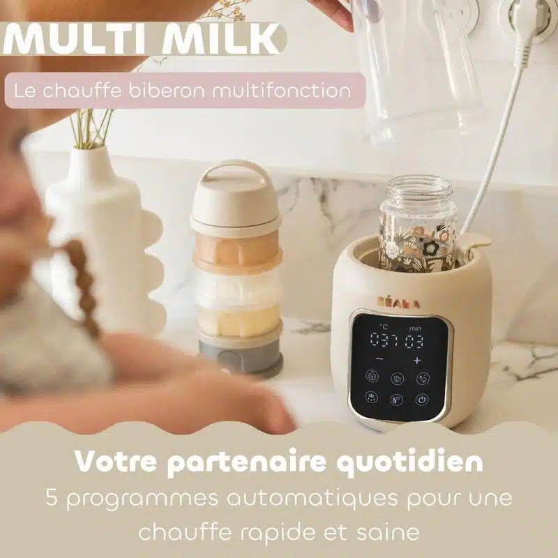 chauffe biberon Béaba Multi Milk Clay Earth (8) bebemaman