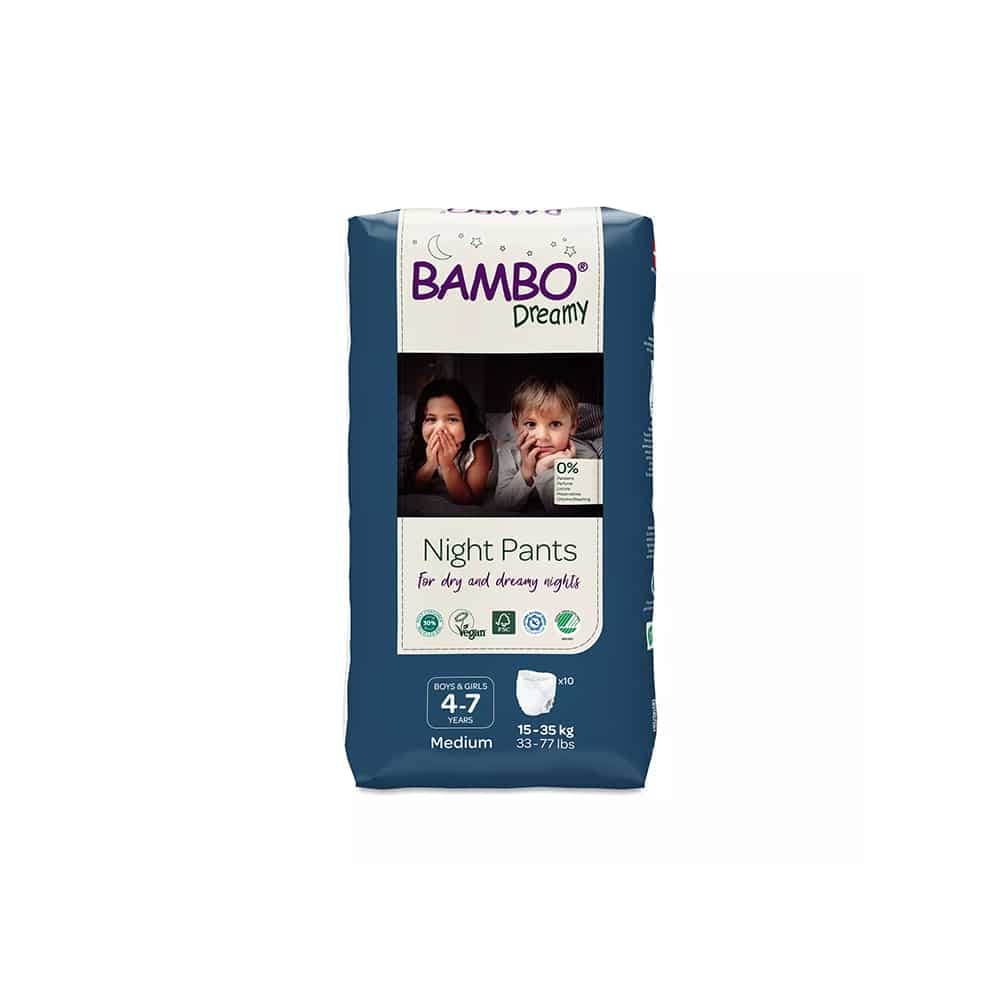 Bambo Dreamy Mixte Couches Culottes énurésie 4-7ans (15-35kg) 10un