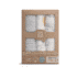 lot de 3 langes bébé en mousseline 70x70 multicolore