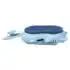 BBox brosse et éponge de bain bébé bleu