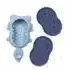 BBox brosse et éponge de bain bébé bleu