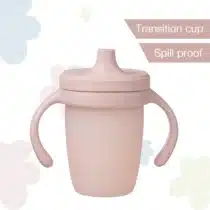 BBox gobelet à bec silicone bébé 6 mois rose