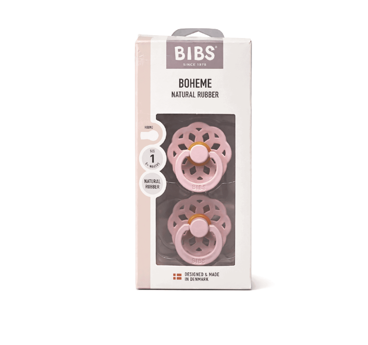 BIBS Lot de 2 Sucettes Boheme Blush Mauve -2- bebemaman