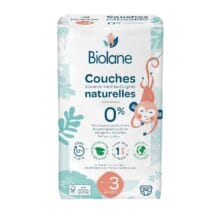 Biolane Couches Naturelles 52 unités Taille 3 4-9 kg