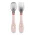 Chicco Set Cuillère et Fourchette Rose 18m+