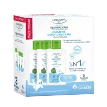 Gilbert Neutraderm Liniderm pack de 3 liniments 250ml pour le change de bébé