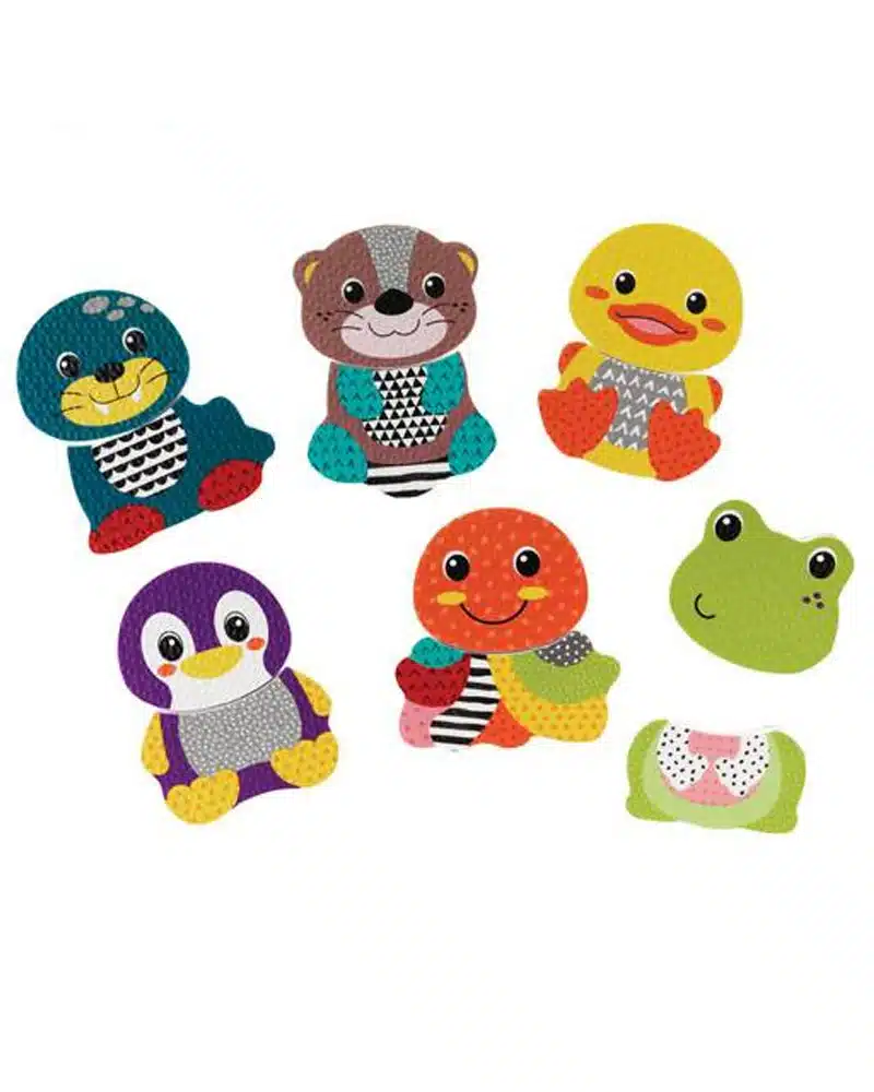 Infantino 6 autocollants de bain Mix & Match Pals 4m+