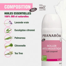 Pranarom PranaBB Roller Anti-moustique Lait corporel Bio 30ml