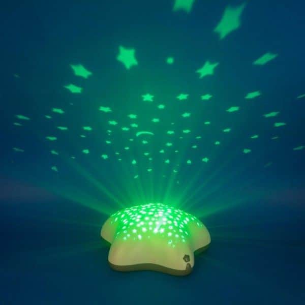 Projecteur d’étoiles musical bébé Pabobo dans les bois beige -2- bebemaman