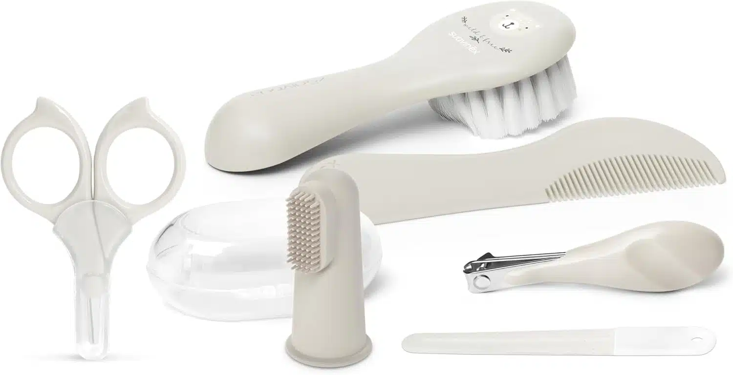 Trousse de toilette bébé Suavinex beige 0m+ (2) bebemaman