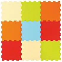 dalles mousse bébé Ludi multicolore 90x90cm tapis de jeu bébé