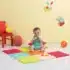 dalles mousse bébé Ludi multicolore 90x90cm tapis de jeu bébé