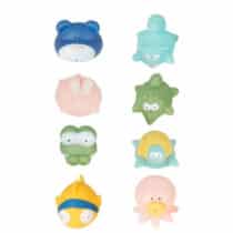 Badabulle Lot de 8 Compagnons de Bain Rigolos Splash