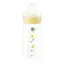 Mam Biberon Easy Active 2ème âge 4mois+ 330ml Jaune