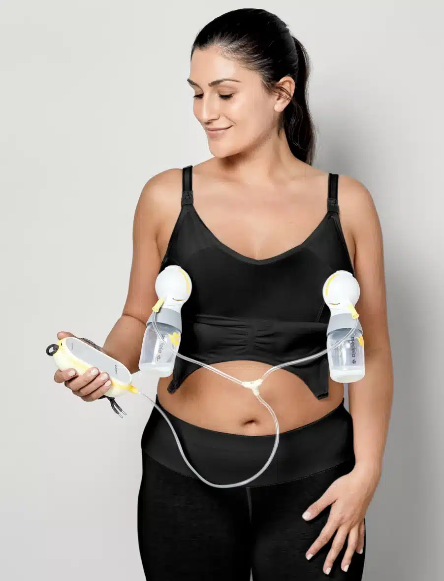 Medela soutien-gorge d’allaitement et de tirage 3 en 1 noir taille S -3- bebemaman