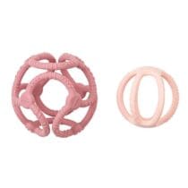Nattou Set de 2 Balles Silicone Rose pour Bébé